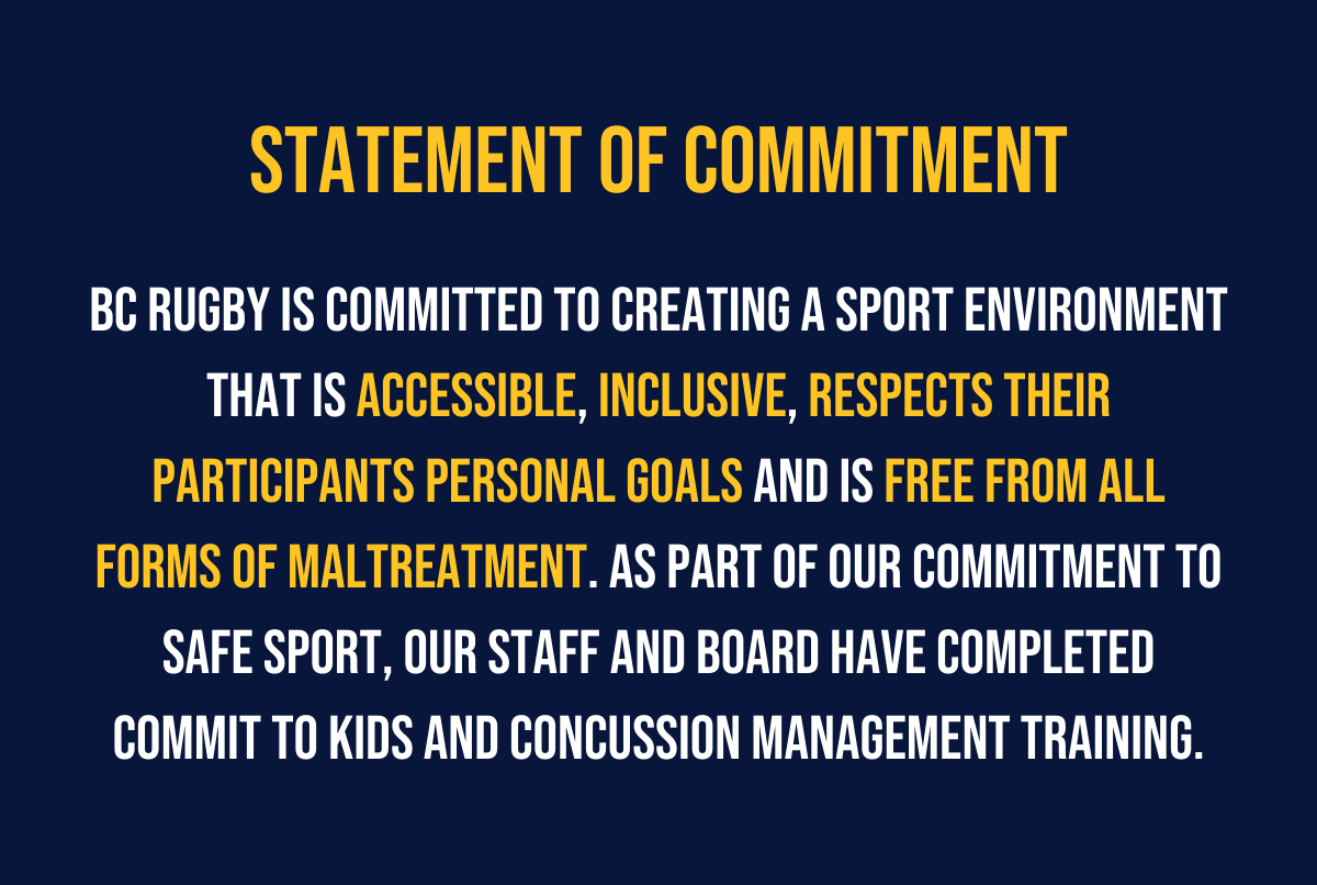 BC Rugby Safe Sport BC Rugby