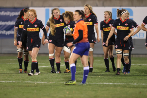 Rugby Canada Senior Women's 15s team in action