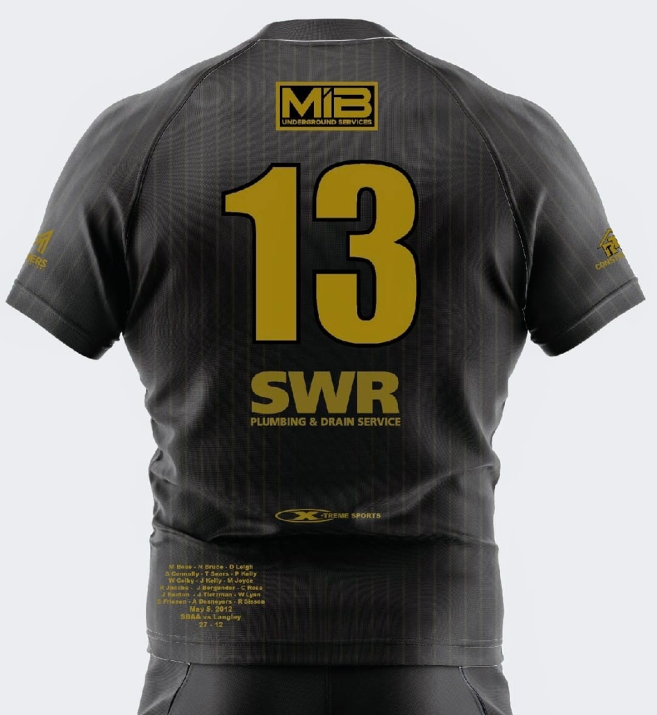 Beavers rugby Hall of Fame jersey
