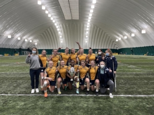 UVic Vikes Celebrate 2022 Canada West Rugby 7s win