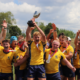 The BC BEars U19 Men's Team celebrates winning the 2022 Men's U19 Canadian Rugby Championships