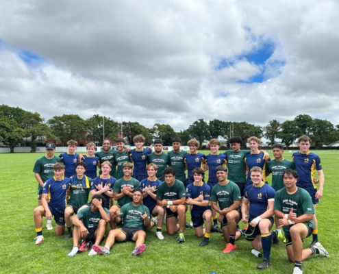 BC Bears Boys after their match with the Cook Islands in New Zealand