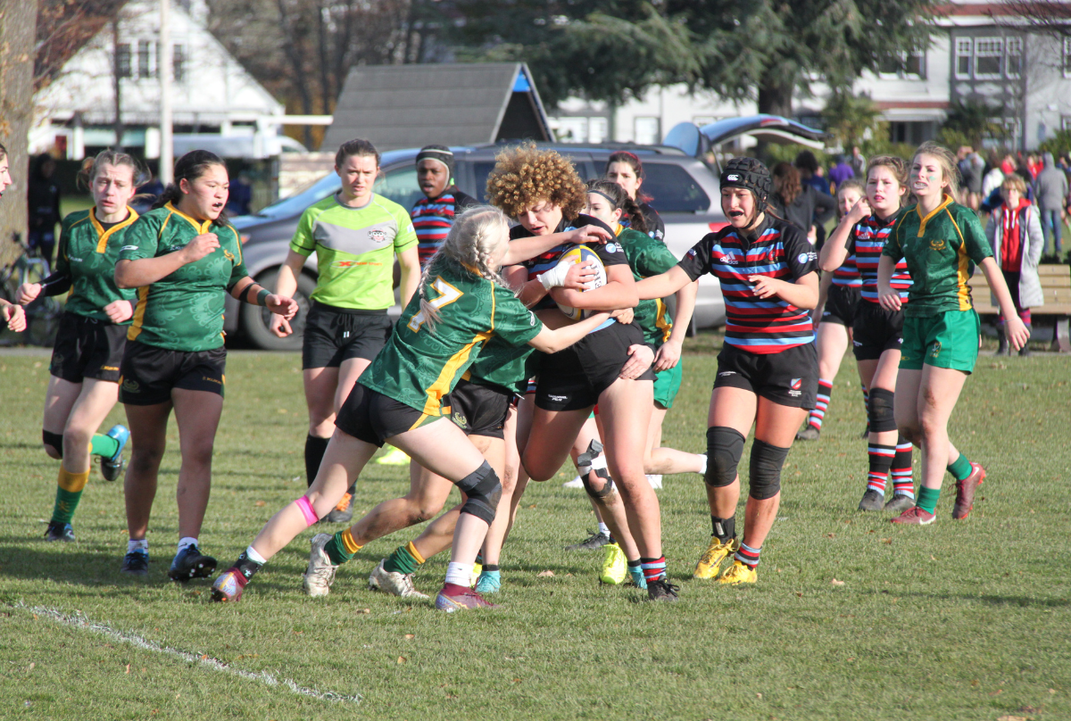 Castaway Wanderers and Langley RFC contest the 2022 BC Rugby U16 Girls Final
