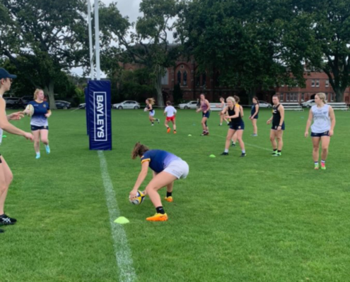 BC Bears Elite 7s Girls during a training session in New Zealand