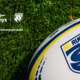 A graphic depicting a partnership agreement between BC Rugby and Blonyx, including a close up of a BC Rugby ball on grass and logo lock up