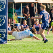 a try is scored at the 2023 provincial regional championships