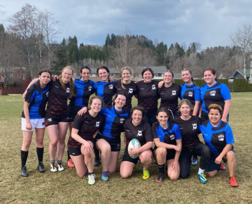 Terrace RFC Women's Team poses for a photo