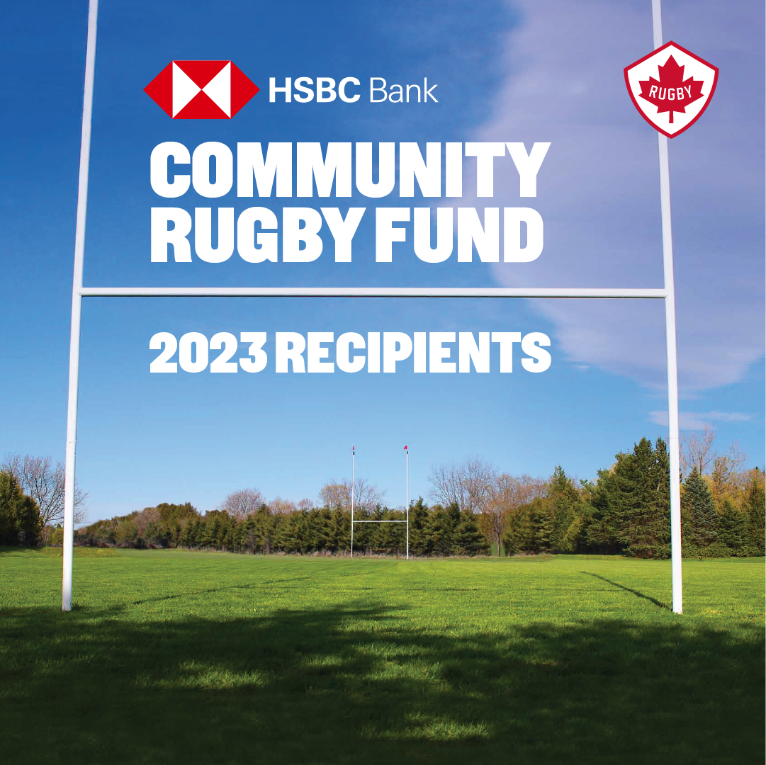 Rugby Canada 2023 Recipients - HSBC Community Fund Graphic