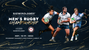 2023 Canadian University Men's Rugby Championship Banner