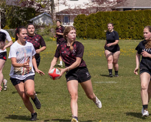 Terrace Women's Rugby team plays out a friendly