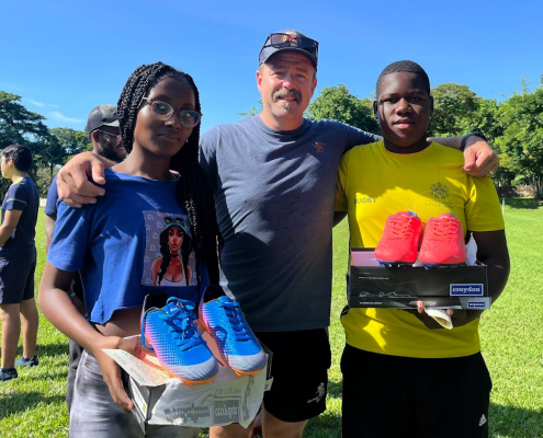 Members of Elk Valley Bulls with Tribu Rugby in Columbia