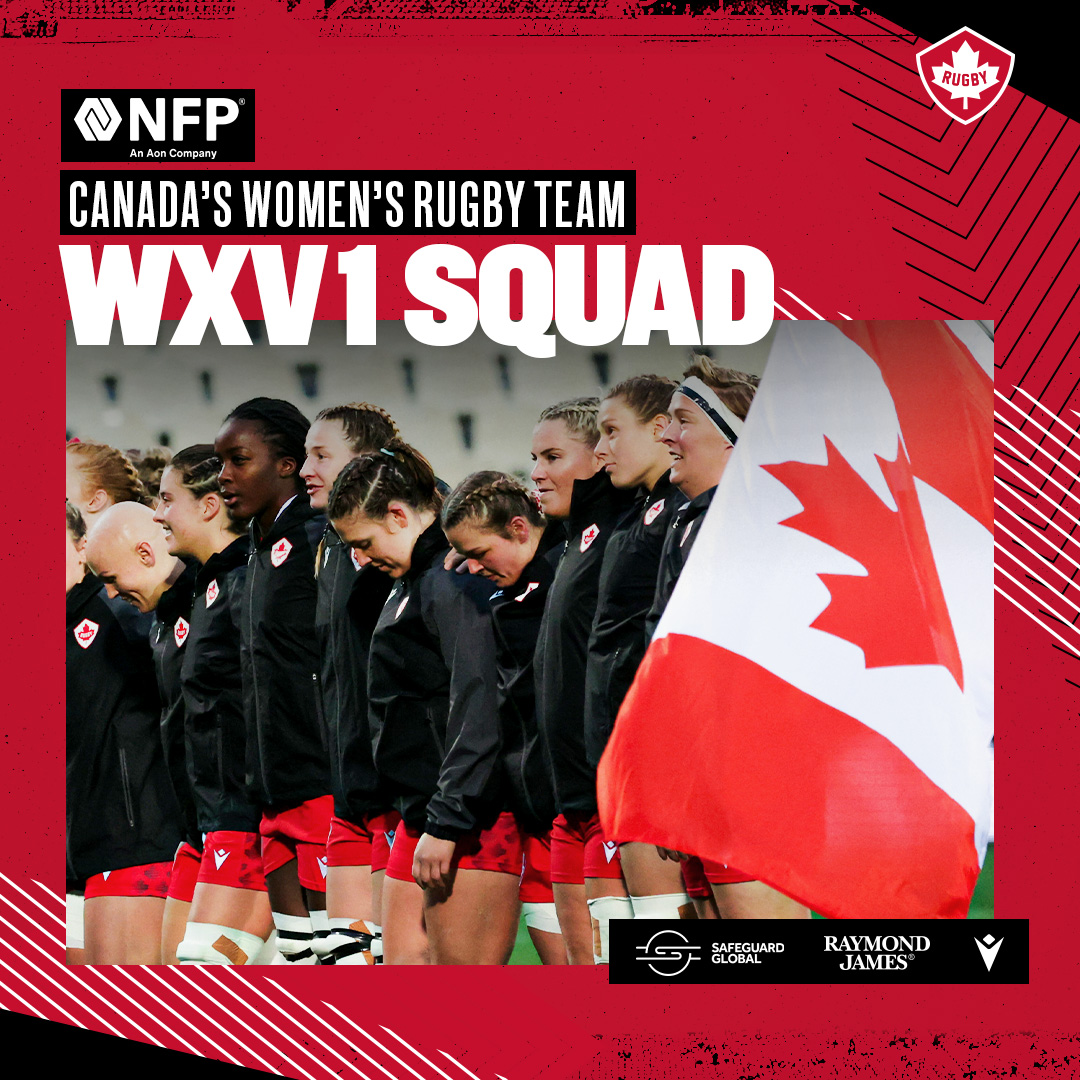 Canada's Women's WXV 1 squad graphic