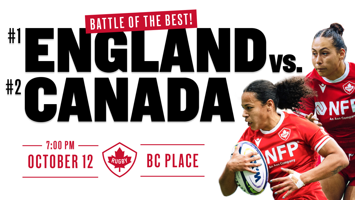 Rugby Canada vs England Tickets Banner