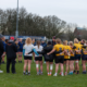 Dean Murten hosts a team huddle after a BC Rugby/Canada U20 ID Session