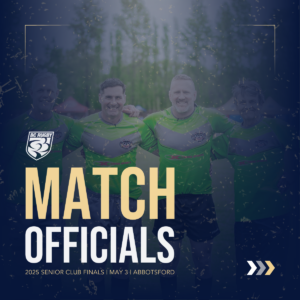 2025 Senior Club Finals - Match Officials