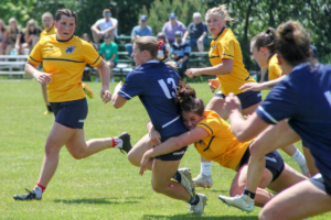 2025 BC Rugby Senior Women's Blue vs Gold Action Shot - Feature Image
