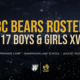 2025 BC Bears Squad and Rosters - U17 - Feature
