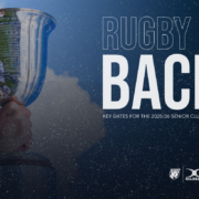 Rugby is back season launch graphics