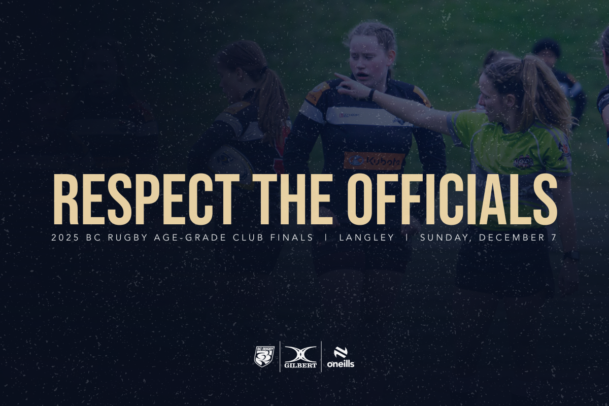 2025 BC Rugby Age-Grade Finals Event Guide - Respect Officials