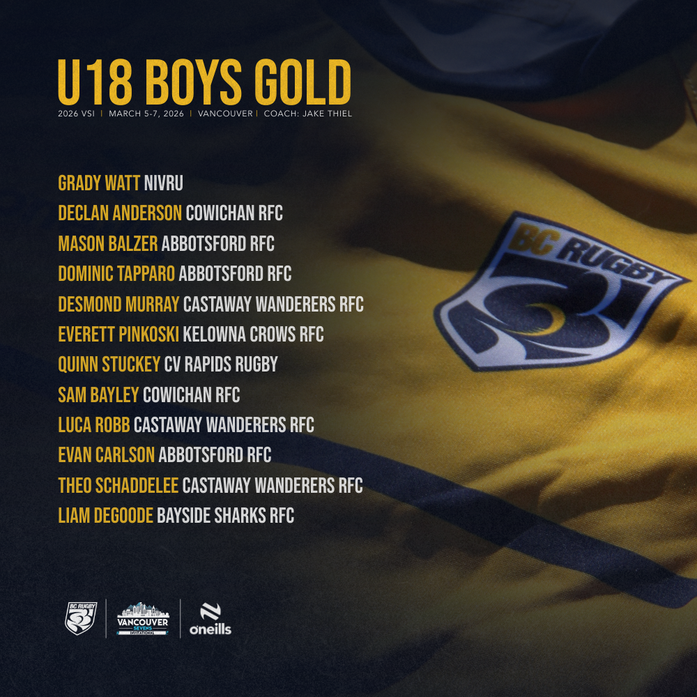 2026 VSI - BC U18 Boys Gold Roster List