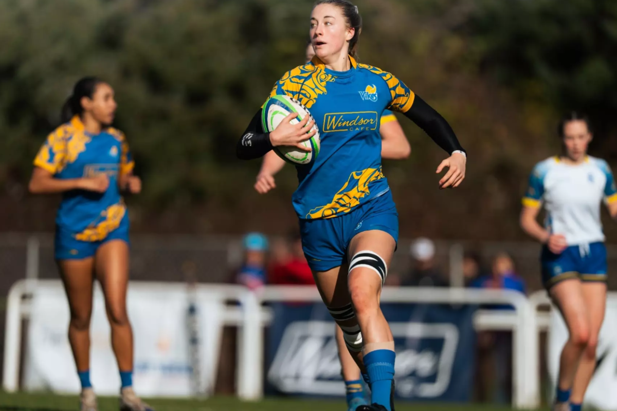 UVIC Vikes during the 2026 Canada West Rugby 7s Tournament 2