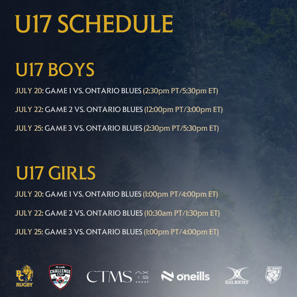 2026 BC Bears U17 Schedule